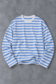Retro Striped Boxy Fit Long-Sleeve T-Shirt