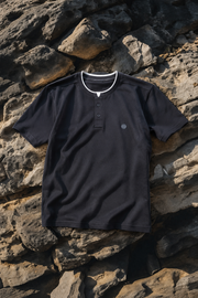 Classic Chinese Collar Men's T-Shirt