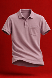 Rosy Rain Classic Pocket Polo T-Shirt
