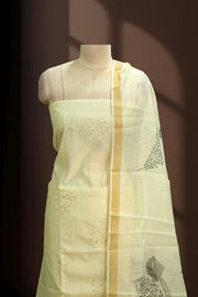 Sequin Thread Work Silk Churidar Material