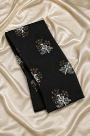 Self Print Vichitra Silk Fancy Saree