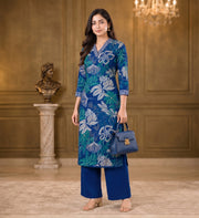 Women’s Co-Ord Set – Sequins with Floral Print