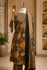 Kalamkari Grace Cotton Churidar Set