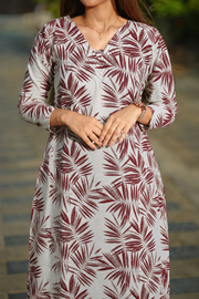 Classic Cotton Printed Long Top