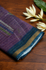 Digital Print Zari Border Fancy Saree