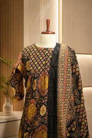 Kalamkari Grace Cotton Churidar Set