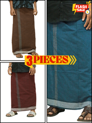 Combo Cotton Dhoti - Buy 3 @237