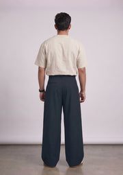 Men’s Korean Pleated Baggy Trousers