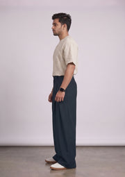 Men’s Korean Pleated Baggy Trousers