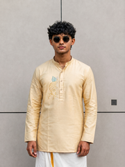 Paul Berg Short Kurta – Lord Krishna Stone Work