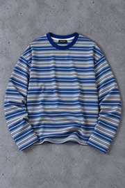 Retro Striped Boxy Fit Long-Sleeve T-Shirt
