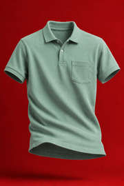 Rosy Rain Classic Pocket Polo T-Shirt