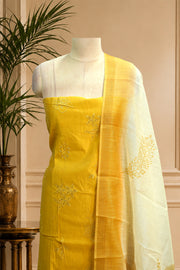 Sequin Thread Work Silk Churidar Material