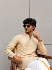Paul Berg Short Kurta – Lord Krishna Stone Work