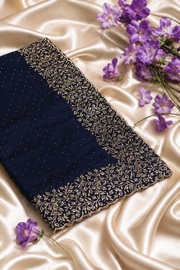 Floral Jaal Cutwork Vichithra Silk Saree