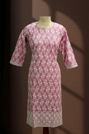 Classic Thread Embroidered Cotton Long Top