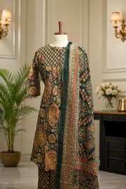 Kalamkari Grace Cotton Churidar Set