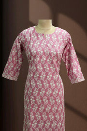 Classic Thread Embroidered Cotton Long Top