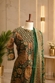 Kalamkari Grace Cotton Churidar Set