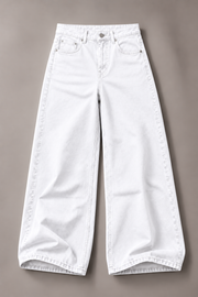 Denrock Classic Plain Wide Leg Baggy Jeans