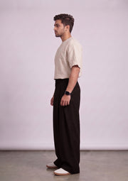 Men’s Korean Pleated Baggy Trousers