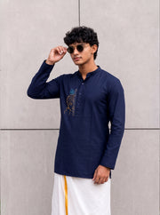 Paul Berg Short Kurta – Lord Krishna Stone Work