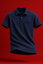 Rosy Rain Classic Pocket Polo T-Shirt