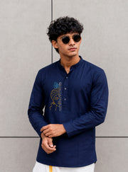 Paul Berg Short Kurta – Lord Krishna Stone Work