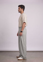 Men’s Korean Pleated Baggy Trousers