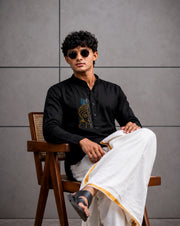 Paul Berg Short Kurta – Lord Krishna Stone Work