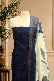 Sequin Thread Work Silk Churidar Material