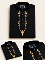 Paul Berg Short Kurta – Thread Work with Button