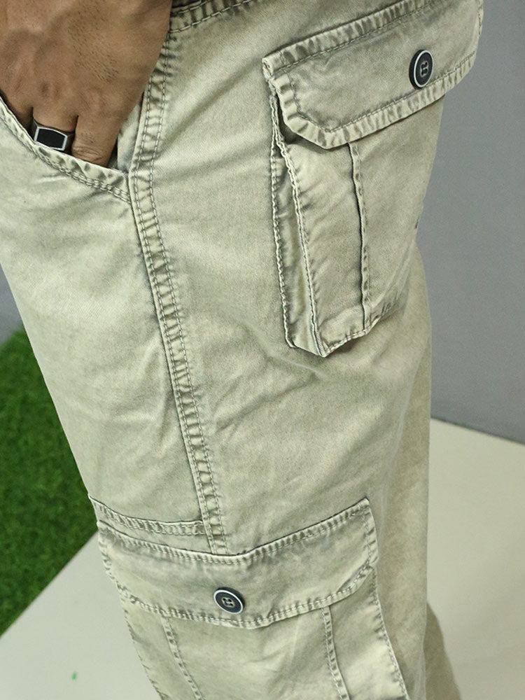 MENS DENIM CARGO JOGGER REGULAR FIT