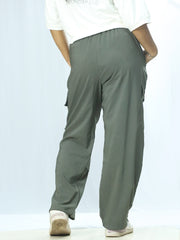Women's Tapered Fit Cargo Parachute Pants
