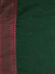 Radiant Wine & Green Elegance: Soft Silk Saree with Bhutta and Embossed Body Design - Copper Touch | Only ₹279