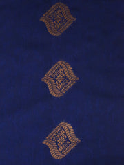 Radiant NAVY BLUE & MAROON Elegance: Soft Silk Saree with Bhutta and Embossed Body Design - Golden Touch | Only ₹279