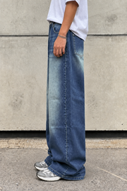 Fireboat Super Wide-Leg Shaded Men’s Baggy Jeans