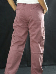Women's bottom wear: Girls Flap Pocket Cargo Pants - ONION