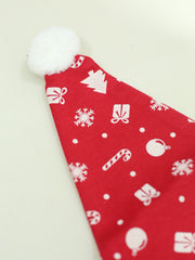 Red & White Christmas Caps for Kids