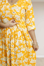 Rayon Feeding Top-Floral Comfort