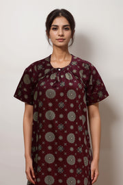 Ajrakh Dreams Cotton Nighty