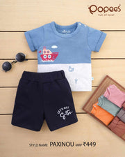 Kids  Printed Casual T Shirt & Shorts