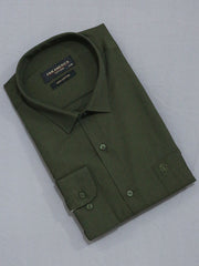 Pan America  Men Full Sleeve Solid Cotton Formal Shirt